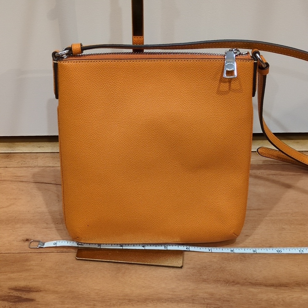 Coach NWOT Papaya Orange Leather Mini Rowan File Crossbody Bag Purse - Picture 8 of 17